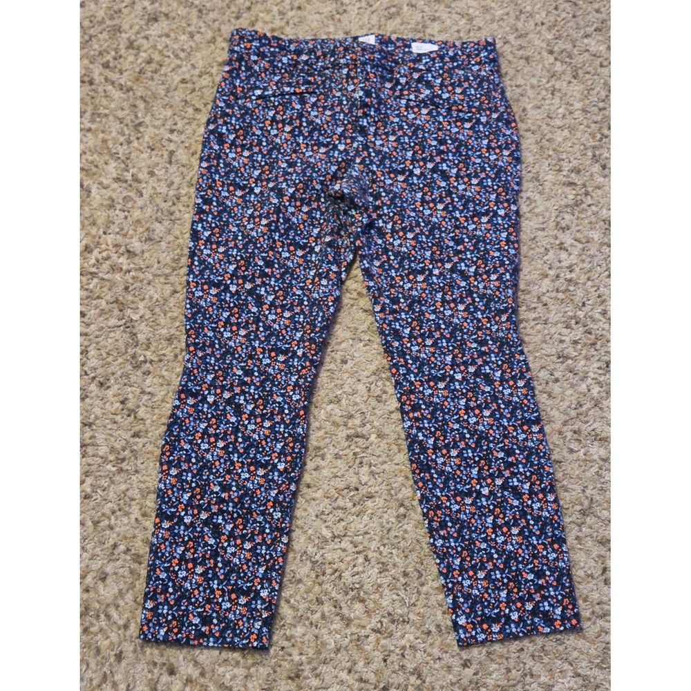 Gap Floral Skinny Ankle Pants‎ Women's Size 8 Regular Multicolor
